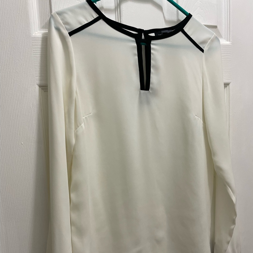 The Limited Cream and Black Blouse